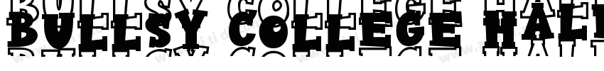 BULLSY COLLEGE Halft字体转换